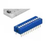 Interruptor DIP para placas de circuito DELOCK 66388, plástico azul, 10 unid., 31,9×9,9×5,5 mm