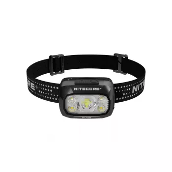 Lanterna de cabeça Nitecore NU30 — lanterna LED de cabeça compacta e portátil, até 500 lúmenes, vários níveis de potência, modo de luz vermelha