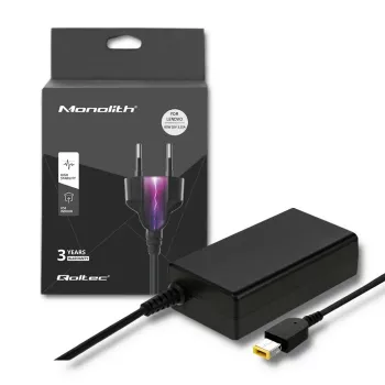 Fonte de alimentação QOLTEC 51556 para interiores 65 W para portáteis Lenovo, 20 V 3,25 A, preto