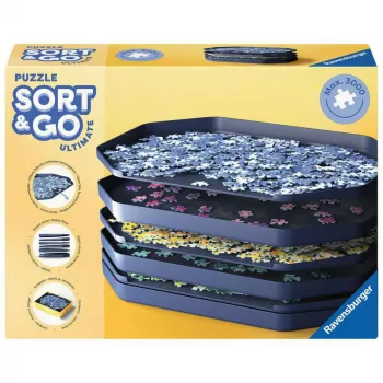 Acessórios de armazenamento para puzzles Ravensburger Sort & Go Ultimate 12.001.676 — organizador e tabuleiros de triagem para puzzles