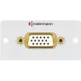 Kindermann 7444000801. Ligação 1: VGA, ligação 2: VGA, sexo do conector: macho/fêmea. Comprimento do cabo: 1 m, cor do produto: multicolor (7