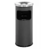 Durable 3332-58 cinzeiro/caixote do lixo redondo, 17 L, alumínio/metal, antracite
