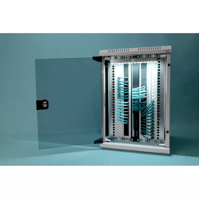 Digitus DN-1019 - armário - armário de rede - cinzento, RAL 7035 - 10U - 25.4/48.3 cm (10/19