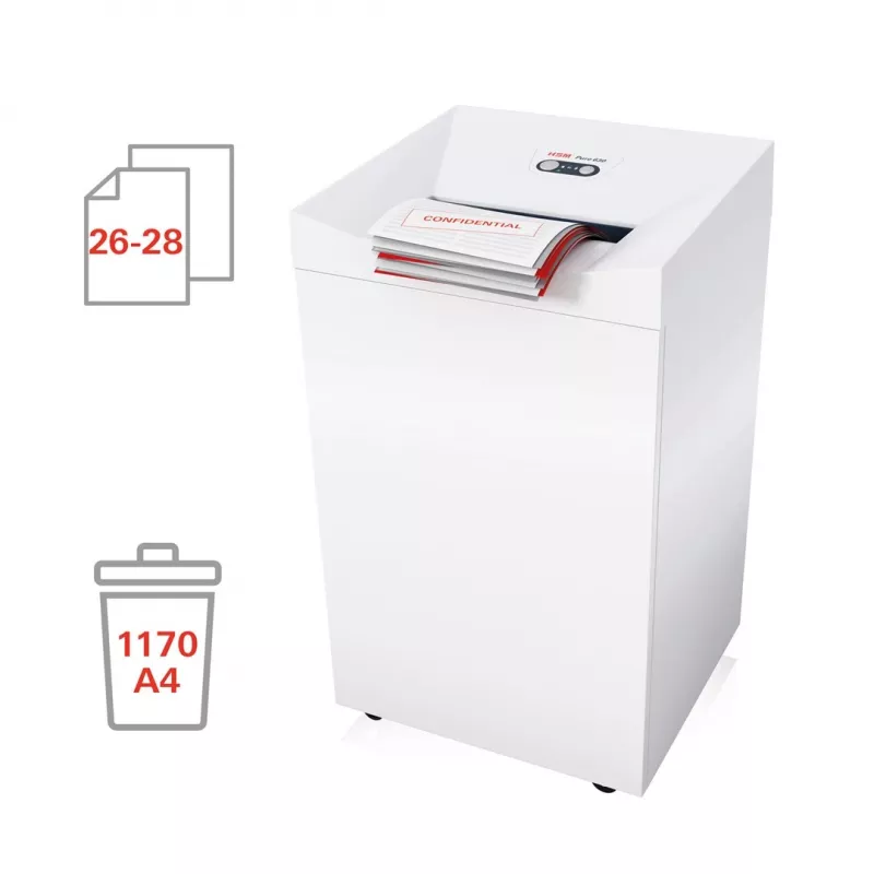 Destruidora de documentos HSM Pure 630, 130 l, 3,9 mm