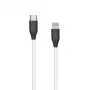 Cabo de silicone USB Type-C - Lightning, 2 m (branco)