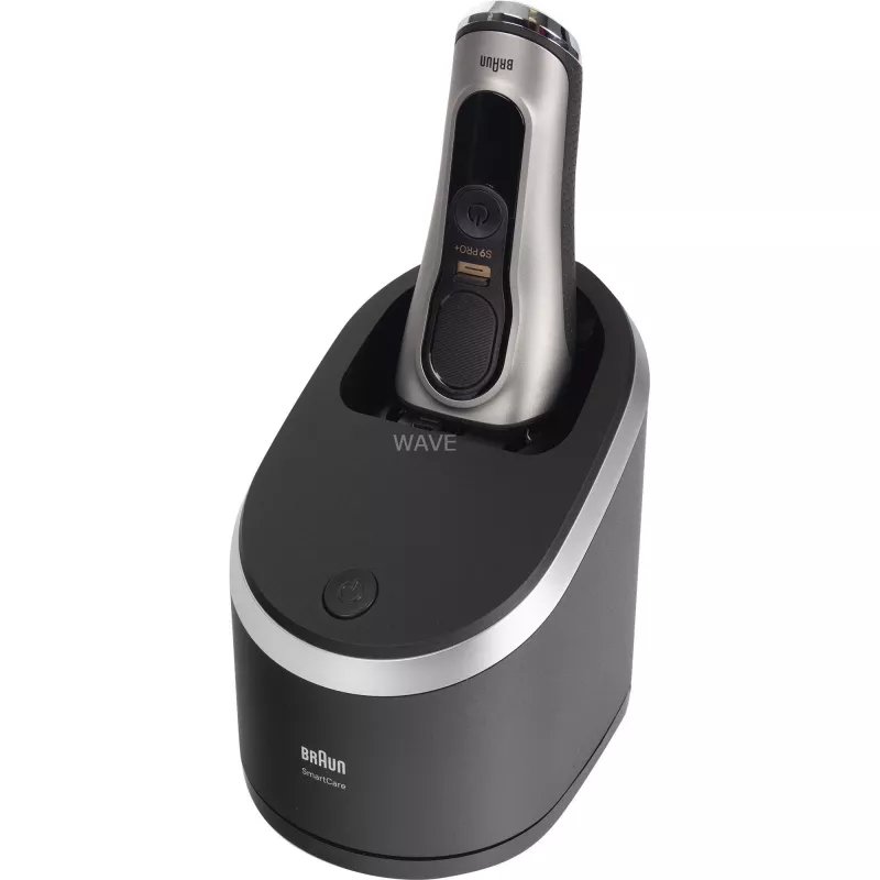 Braun Series 9 Pro+ 9565cc máquina de barbear de rede para uso húmido e seco com aparador Metallic