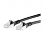Cabo de rede TP ISO/IEC Cat.6 AWG26 2x RJ45 0,5m preto METZ CONNECT