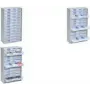 Caixa de armazenamento allit VarioPlus ProM 57/36, 300×565×140 mm, prateada