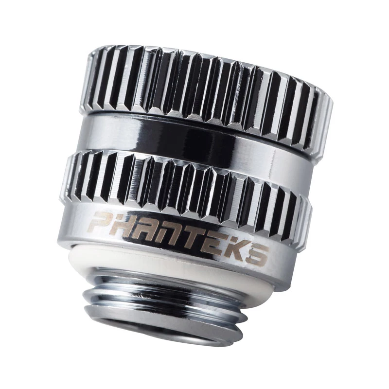 Conector de compressão reto PHANTEKS Glacier M-F G1/4 cromado rotativo — PH-RA_CR_MF