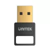 Adaptador USB-Bluetooth Unitek B105B — USB 2.0 Type-A, BLE v5.3, 3 Mbit/s, preto, Plug-and-Play