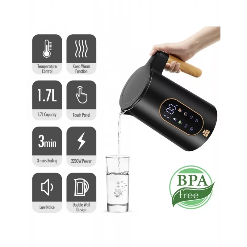 Chaleira elétrica Forme FKG-5017 1,7 l 2200 W prateado