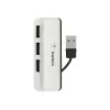 Hub de viagem Belkin USB 2.0 4 portas, prateado, F4U021bt