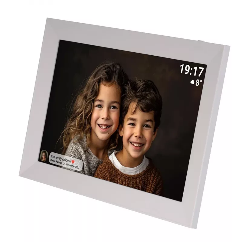 Denver PFF-1012 moldura digital branco 25,6 cm (10.1) ecrã tátil Wi-Fi