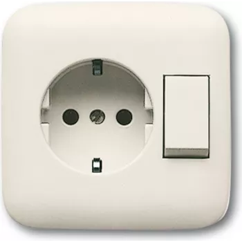 BUSCH JAEGER 4310/6 EUJ-212-500 - CEE 7/3 - 2P+E - bege - CE - 250 V - 16 A
