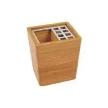 Porta-canetas/porta-lápis WEDO 61 407 alumínio bambu