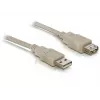 Cabo de extensão USB 2.0 DeLOCK 82240 3 m cinzento