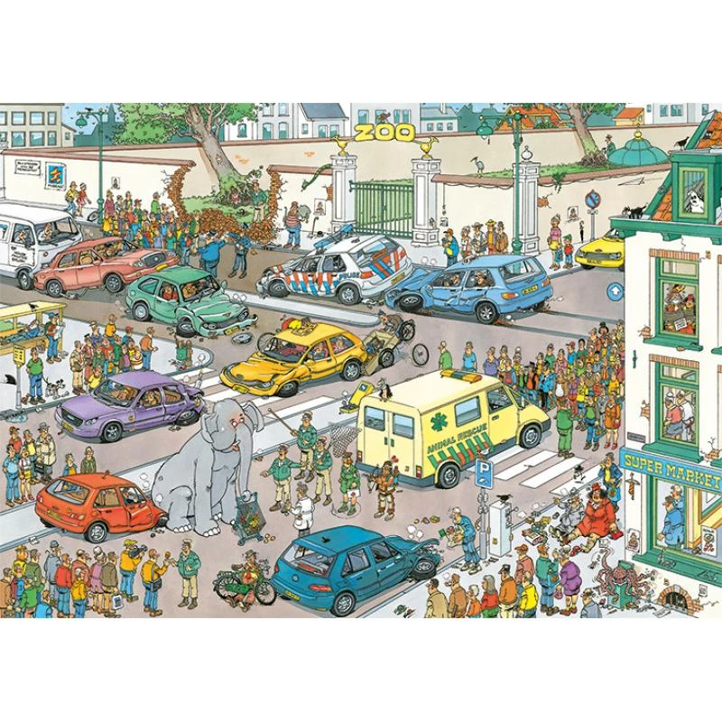 Puzzle Jumbo Jan van Haasteren Jumbo vai às compras 1000 peças (20028)