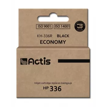 Tinteiro ACTIS KH-336R compatível com HP, tinta de pigmento preta, 9 ml, autonomia standard, embalagem individual