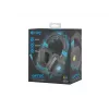 Headset gaming com fios Fury NFU-1584 com microfone de arco, circumaural, 98 dB, 15–25000 Hz, cabo de 2 m, USB e 3,5 mm, azul