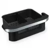 Fritadeira de ar quente Tristar FR-9078 dupla 10 L, 2800 W, controlo tátil, LCD, preto/aço inoxidável