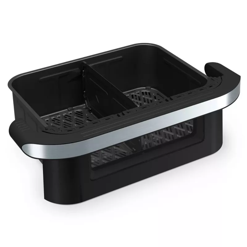 Fritadeira de ar quente Tristar FR-9078 dupla 10 L, 2800 W, controlo tátil, LCD, preto/aço inoxidável