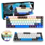 Teclado mecânico MEDIA-TECH MT1259 Red Core MX60, fator de forma 60%, interruptores CHERRY MX Red, retroiluminação RGB, USB, teclas de perfil alto