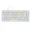 Teclado Sharkoon SGK25 75% QWERTZ USB com fios RGB LED branco