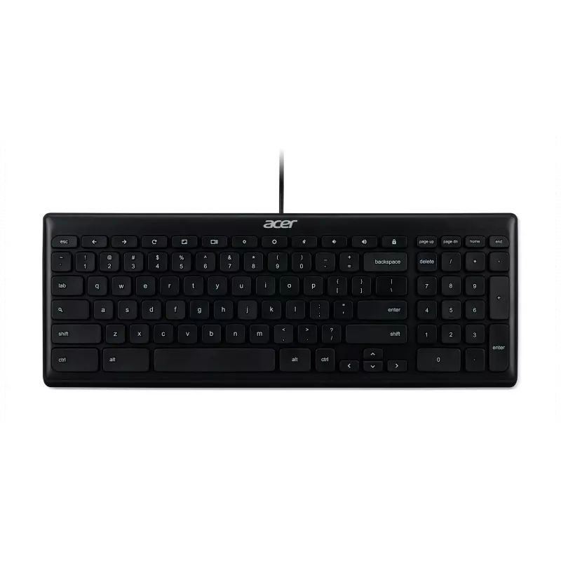 Acer AKW900 GP.KBD11.04F teclado com fio USB, US International QWERTY, preto