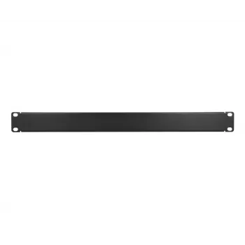 Painel cego para rack Extralink Front Blank Panel 1U 19 polegadas preto, caixa em aço