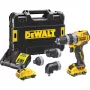 Berbequim com Punho de Pistola DeWalt DCD703L2T-QW — 12V, 3,0Ah x2, 1500 rpm, Bucha de Aperto Rápido 10 mm, 25,5 N·m, 0,9 kg