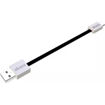 Cabo USB Akasa 0,15 m USB 2.0 A/Micro-B