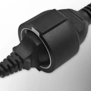 Adaptador de alimentação QOLTEC 53906 IEC 320 C14 para SCHUKO 16A 250V