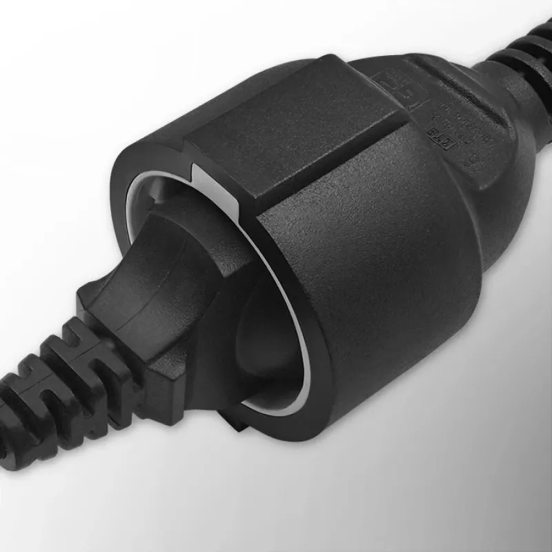 Adaptador de alimentação QOLTEC 53906 IEC 320 C14 para SCHUKO 16A 250V