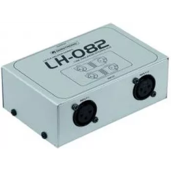 Isolador de linha estéreo para rack 19 polegadas Omnitronic LH-082 2 canais