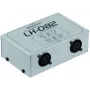 Isolador de linha estéreo rack 19 polegadas Omnitronic LH-082 de 2 canais
