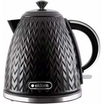 ELDOM NELA chaleira elétrica, capacidade 1,7 l, potência 2000 W, preto