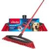 Vassoura VILEDA Pet Pro ALWAYS CLEAN com cabo vermelho ergonómico, construção leve
