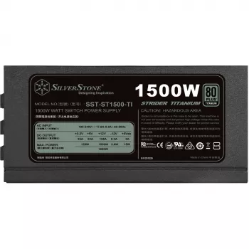 Silverstone SST-ST1500-TI v1.1 fonte de alimentação 80 PLUS Titanium, modular - 1500 Watt (SST-ST1500-TI v1.1)