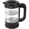 Jata HA702 chaleira elétrica, 1,2 l, 1500 W, vidro de borossilicato, sem fio, preta