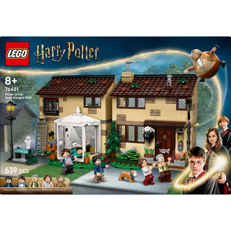 LEGO HARRY POTTER 76451 Rua dos Alfeneiros: A visita da tia Marge