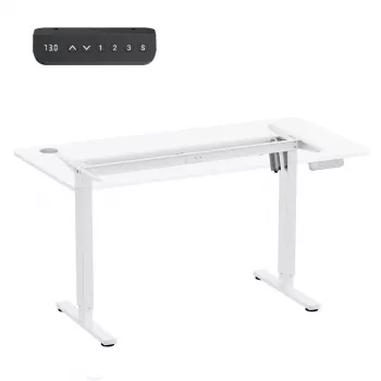 Secretária com ajuste elétrico de altura ergo office ER-400 W — altura máx. 1160 mm, carga máx. 80 kg