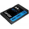 Memória flash SDXC Lexar 64 GB UHS-I 800xPRO — Classe 10, U3, V30, 150 MB/s