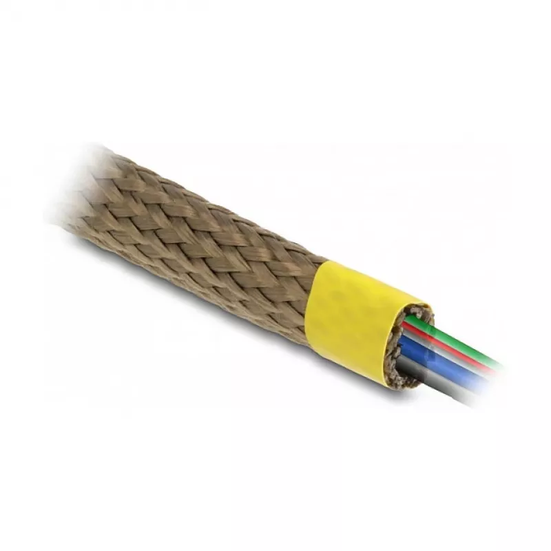 Manga trançada DeLOCK em fibra de basalto 2 m x 10 mm castanho