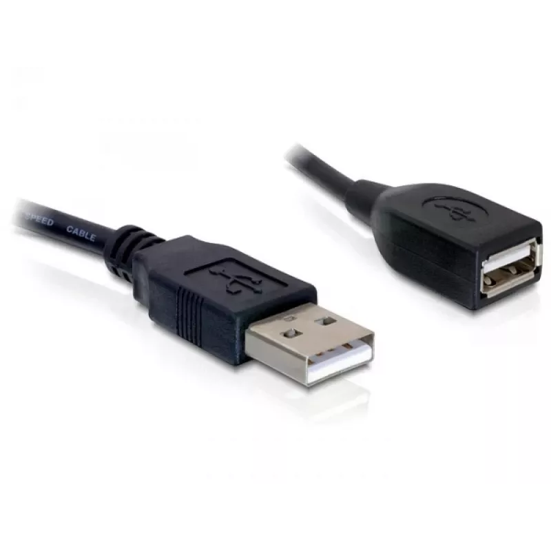 Cabo de extensão USB 2.0 DeLOCK 82457 0,15 m preto