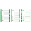 Separadores Forpus, A4, 1-5 cores, plástico