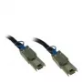 Inter-Tech - cabo SAS externo - SAS 6 Gbit/s - 4x Mini MultiLane SAS blindado (SFF-8088), 26 pinos para 4x Mini MultiLane SAS blindado (SFF-8088), 26 pinos - 1 m - preto