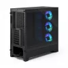 Caixa de PC Midi-Tower Fractal Design Pop 2 Air preto Solid — suporte ATX, 3 ventoinhas frontais de 120 mm, baías para unidades de 2,5/3,5