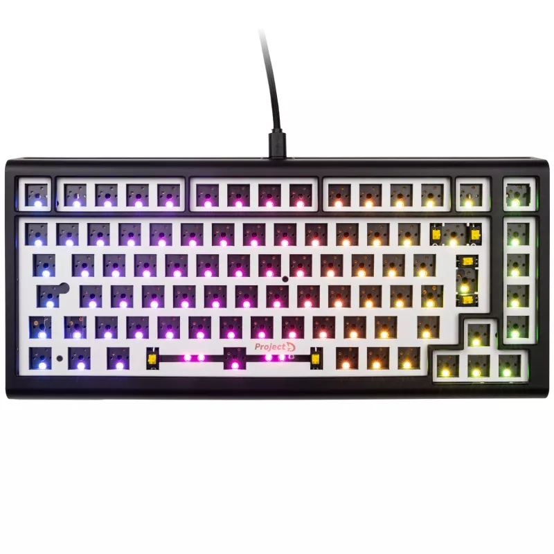 Ducky Tinker 75 Barebone Teclado Gaming RGB - preto ISO-DE - Teclado Gaming 75% da Ducky - Hot-Swap - versão Barebone sem switches e k