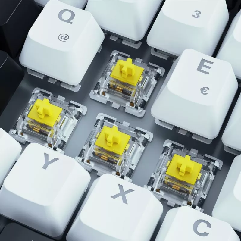 Teclado Sharkoon SKILLER SGK50 S3 75% branco