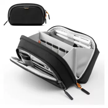 Bolsa para cabos Inateck AB03011 preto — bolsa organizadora 23,5×14×9,5 cm